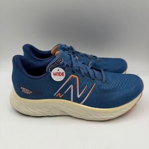 New Balance Fresh Foam X EVOZ Shoes Women 9 D WIDE Blue Running Sneaker WEVOZCH3